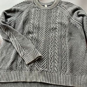 Margaret O’Leary distressed black/grey sweater